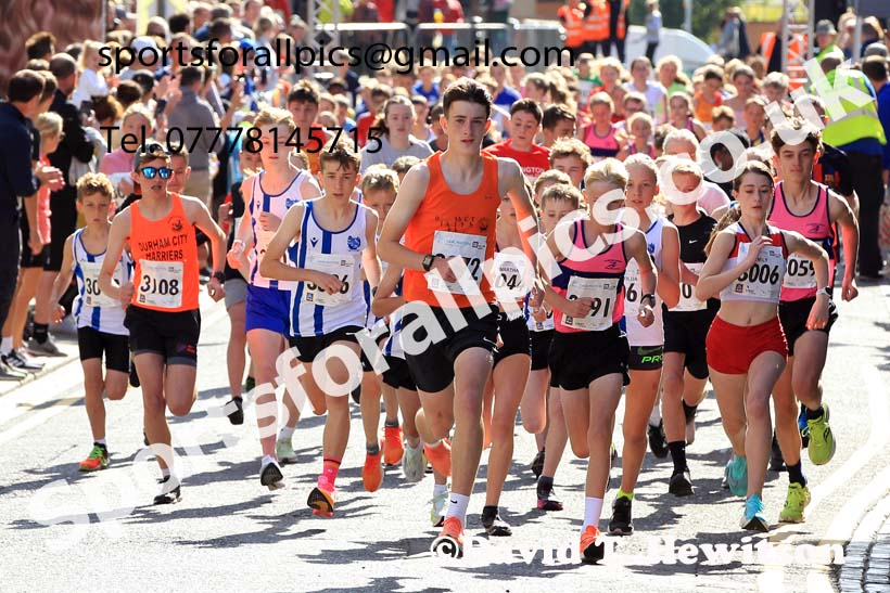 Darlington Junior 3k Road Race, 2023 Darlington 10k Road Race.  Photo: David T. Hewitson/Sports for All Pics